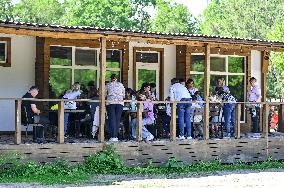 Pupils of Dzherelo boarding school visit Equestrian Club in Zaporizhzhia