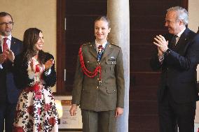 Princess Leonor Receives Medal of the Cortes de Aragon - Zaragoza