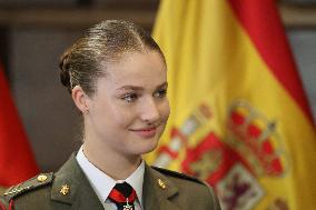 Princess Leonor Receives Medal of the Cortes de Aragon - Zaragoza