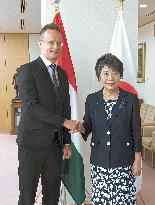 Japan-Hungary foreign ministerial talks