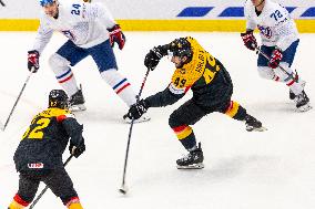 France v Germany - Ice Hockey World Championship Czechia.