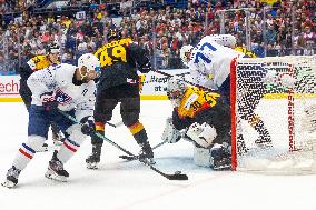 France v Germany - Ice Hockey World Championship Czechia.