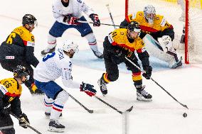 France v Germany - Ice Hockey World Championship Czechia.