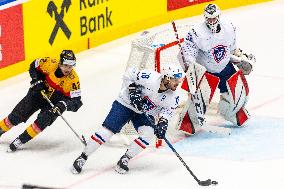 France v Germany - Ice Hockey World Championship Czechia.