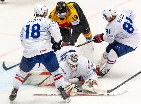 France v Germany - Ice Hockey World Championship Czechia.