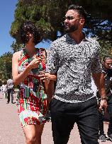 Cannes - Nabilla Benattia And Thomas Vergara Walk The Croisette