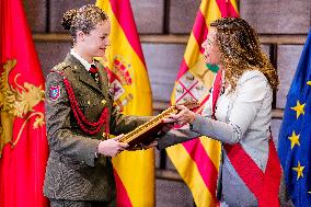 Princess Leonor Of Spain Receives The Title Of Adoptive Daughter Of Zaragoza - Spain