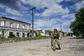 Ukrainian defenders serve in Zaporizhzhia sector