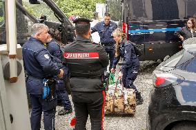 Evacuation of Female Prisoners In Pozzuoli After Quake
