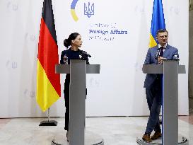 Joint briefing of Ukrainian and German FMs in Kyiv