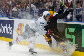 France v Germany - Ice Hockey World Championship Czechia.