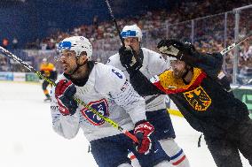 France v Germany - Ice Hockey World Championship Czechia.