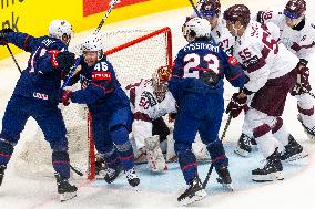 Latvia V United States - Ice Hockey World Championship Czechia