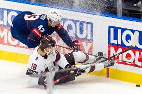 Latvia V United States - Ice Hockey World Championship Czechia