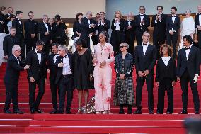 Cannes Olympic Flame On The Red Capet DB