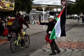 Pro-palestine Demonstration in Bogota