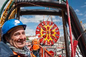 Unveiling Of The Tunnel Boring Machine For Line C  - Toulouse