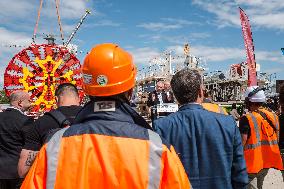 Unveiling Of The Tunnel Boring Machine For Line C  - Toulouse