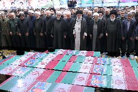 Khamenei At Raisi Funeral - Tehran