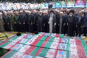 Khamenei At Raisi Funeral - Tehran