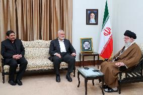 Ayatollah Khamenei Meets Hamas Leader Ismail Haniyeh - Tehran