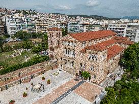 Aerial View Of Saint Demetrius Patron Of Thessaloniki