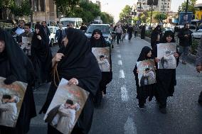 Iran-Funeral Of The Late President And His Entourage