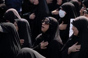 Iran-Funeral Of The Late President And His Entourage