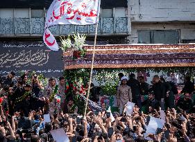 Iran-Funeral Of The Late President And His Entourage