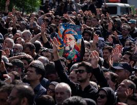 Iran-Funeral Of The Late President And His Entourage