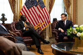 House Speaker Mike Johnson hosts President WIlliam Ruto of Kenya