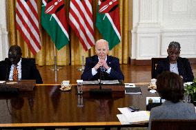 Joe Biden welcomes Kenyan President - Washington