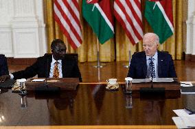 Joe Biden welcomes Kenyan President - Washington