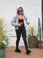 Lori Harvey Leaving Pilates Studio - LA