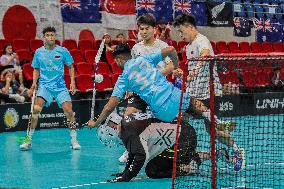 (SP)PHILIPPINES-PASIG-FLOORBALL-WORLD CHAMPIONSHIP QUALIFIERS-CHINA VS SINGAPORE