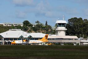 Emmanuel Macron on visit in New Caledonia