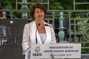 Inauguration Of The Charles Aznavour Garden - Paris