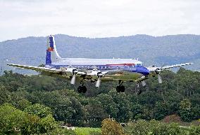 Flying Bulls Douglas DC-6B lands in Girona