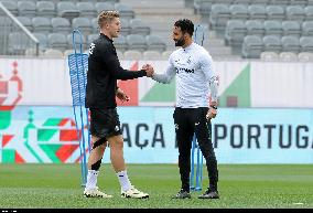 Treino do Sporting antes da Final da Taça