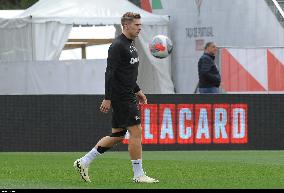 Treino do Sporting antes da Final da Taça