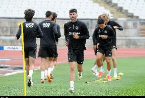 Treino do Sporting antes da Final da Taça