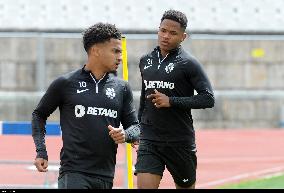 Treino do Sporting antes da Final da Taça