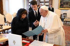 Pope Francis In Private Audiences - Vatican