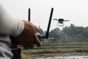 INDONESIA-SUKOHARJO-AGRICULTURAL DRONE
