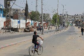 MIDEAST-GAZA-RAFAH-STREET VIEW