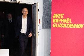 Raphael Glucksmann Paris Appeal Press Conference - Paris
