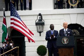 Joe Biden welcomes President of Kenia - Washington