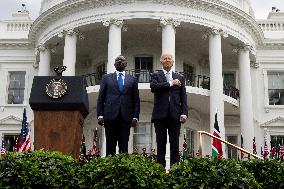 US President Joe Biden hosts President of Kenya William Ruto at the White House