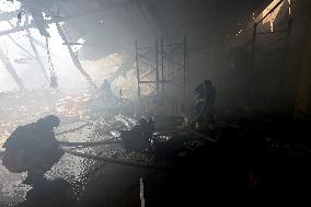 Aftermath of Russian missile attack in Kharkiv on May 23, 2024