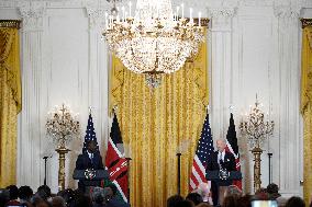 Joe Biden and President of Kenia press conference - Washington